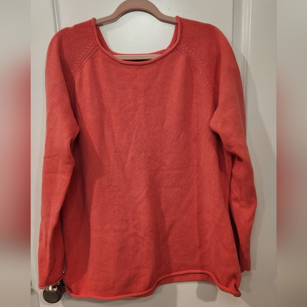 Eddie Bauer Women's Coral Crew Rolled Neck Sweater 2XL
